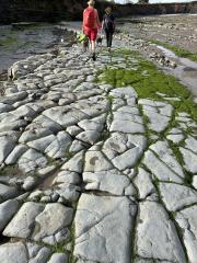 Near the western end of Helwell Bay